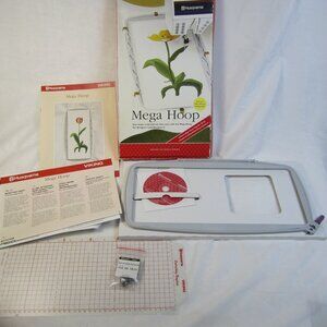 Husqvarna VIKING Embroidery Mega Hoop With Disc Designer I & II